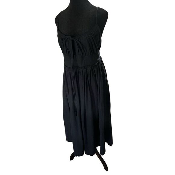 Ulla Johnson Freya Cotton Spaghetti Strap Sundress Dress Black Noir Women’s 8 - Picture 15 of 15